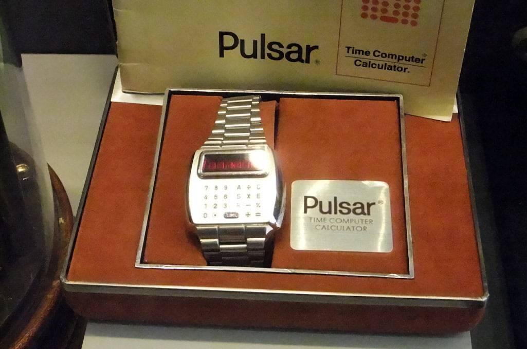 The first calculator watches