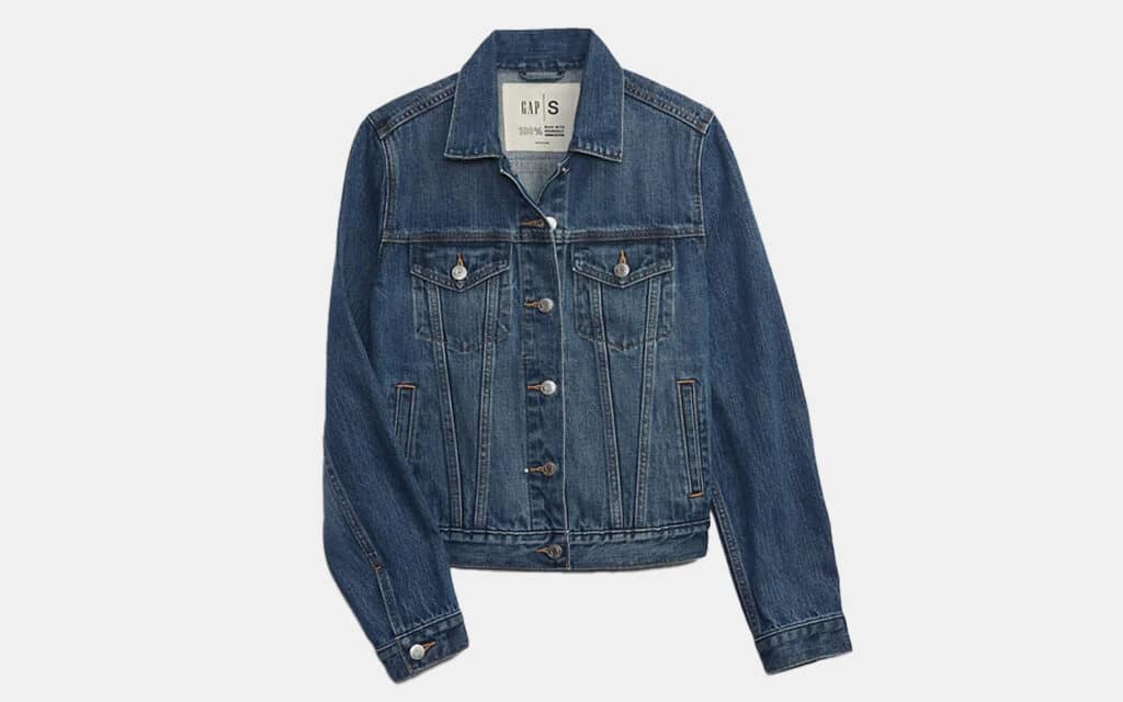 Gap 100% Organic Cotton Classic Icon Denim Jacket with Washwell