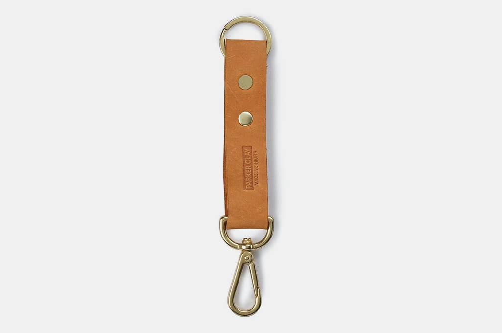 Luxury Leather Short Leather Key Lanyard With Presbyopia Buckle