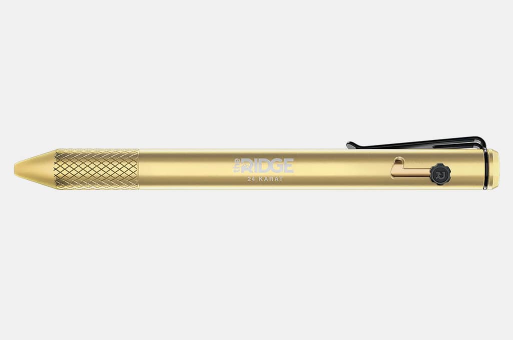 The Ridge 24 Karat Gold Bolt Action Pen