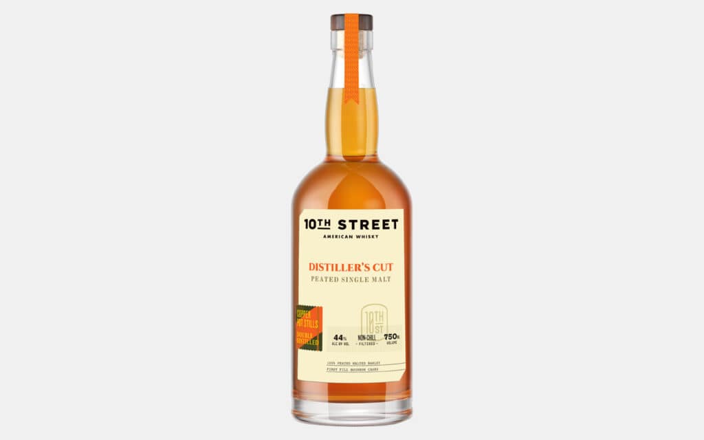 10th Street Distiller’s Cut Peated Single Malt Whiskey