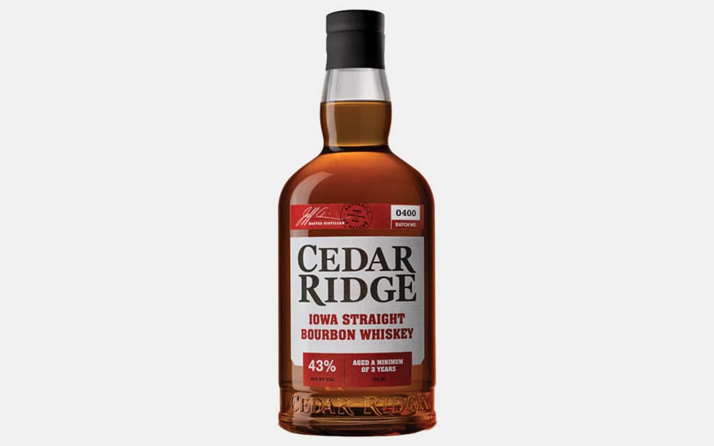 Cedar Ridge Iowa Straight Bourbon Whiskey