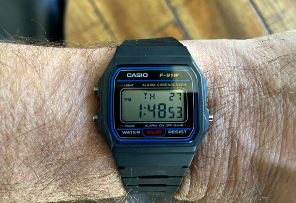 Casio F-91W Classic Digital Chronograph Alarm Watch 593 | KeepTheTime.com