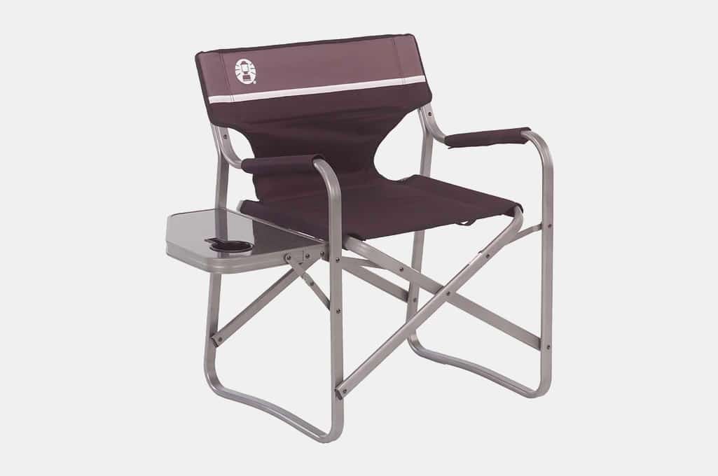 Coleman Aluminum Camping Chair with Side Table