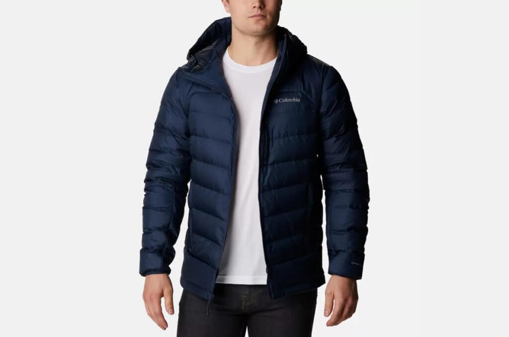 Men's hometown down hooded cheap jacket