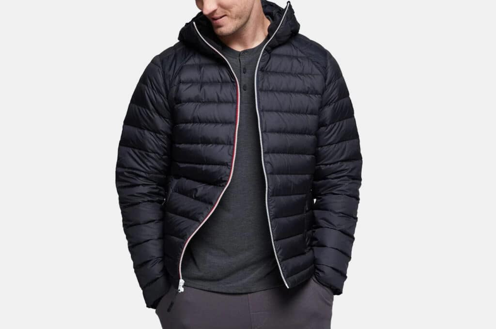 Alpen puffer hooded jacket hot sale