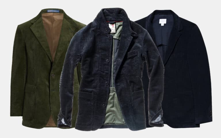 Spring Men Smart Slim Red Corduroy Blazer Coat Blazers Coats