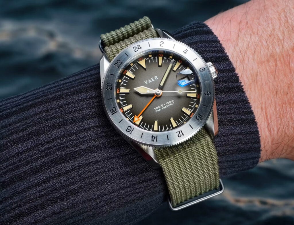 Vaer Watches G2 Huckberry GMT On Wrist