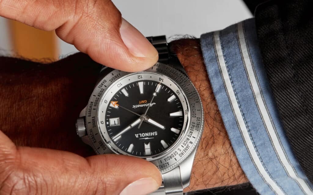 Shinola Monster World Timer GMT Watch Lifestyle image