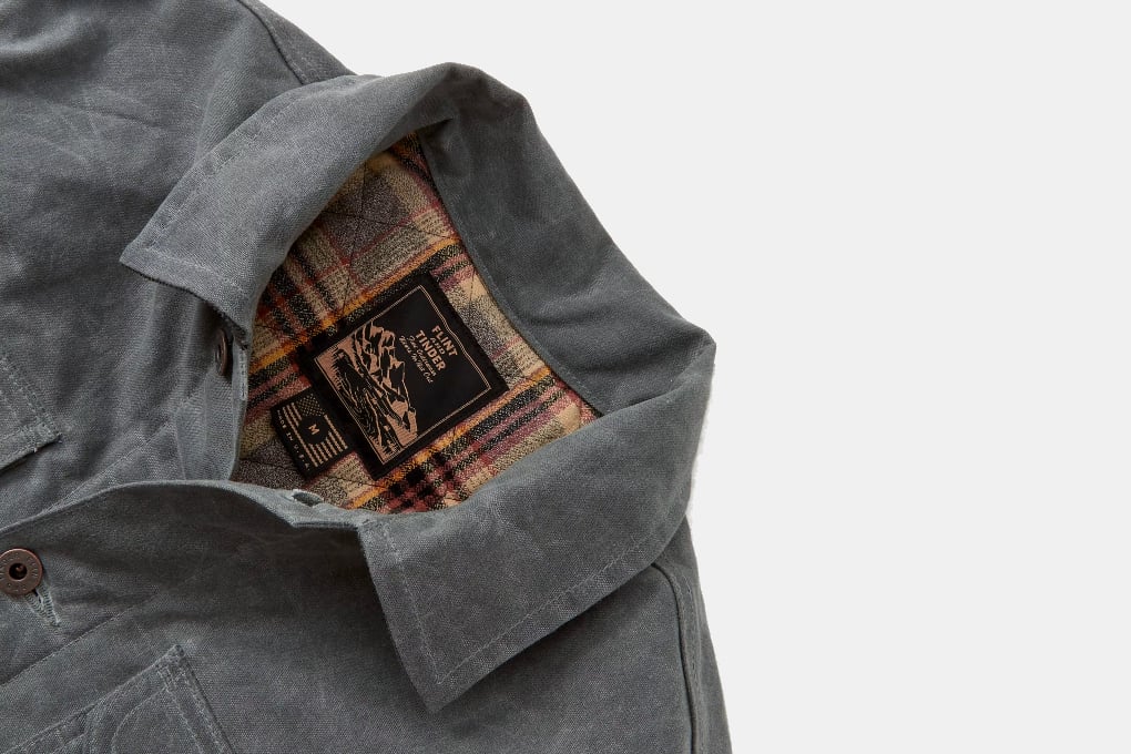 Flint and Tinder Flannel-Lined Quilted Waxed Rancher Jacket Lining