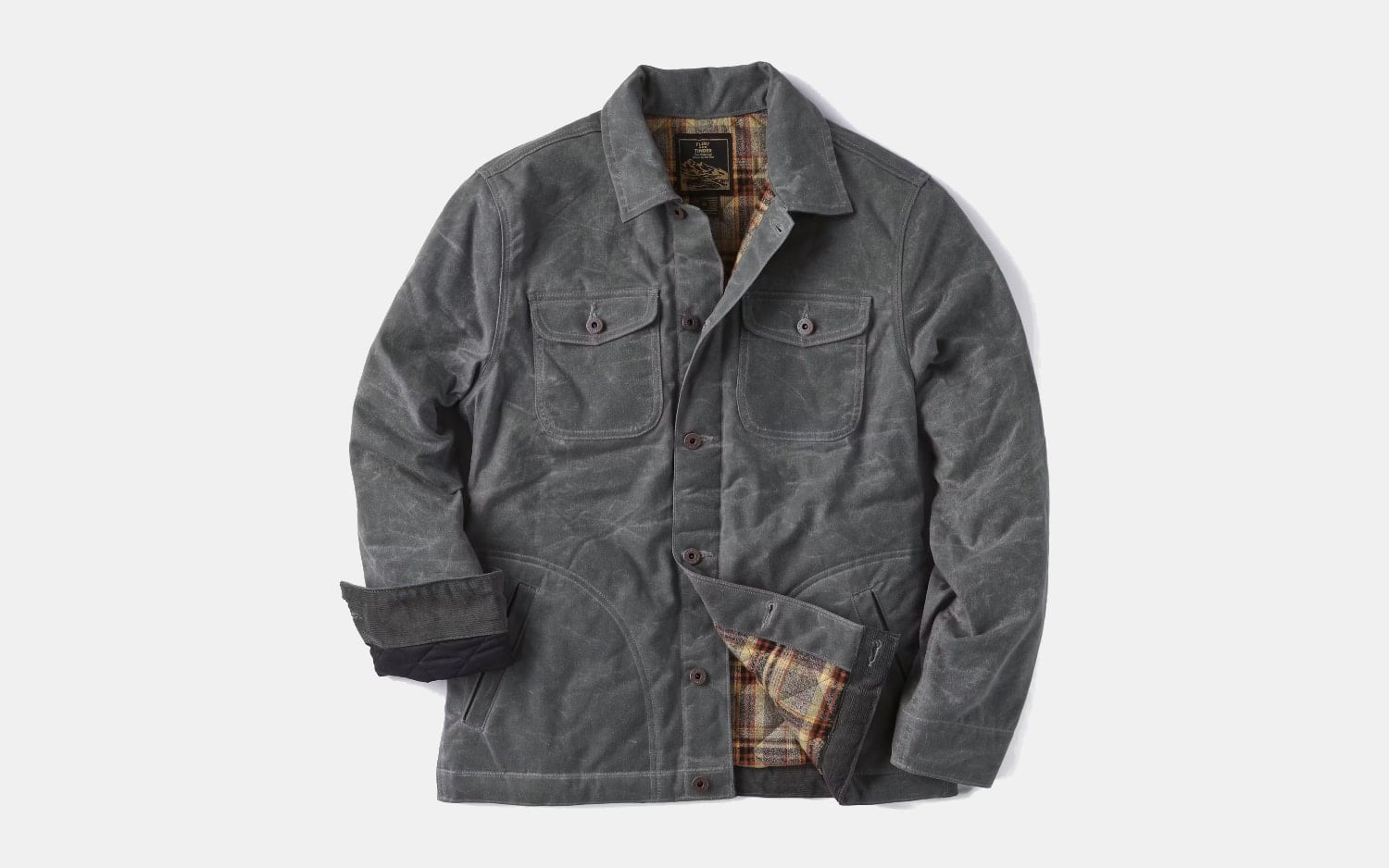 Flint and Tinder Flannel-Lined Quilted Waxed Rancher Jacket