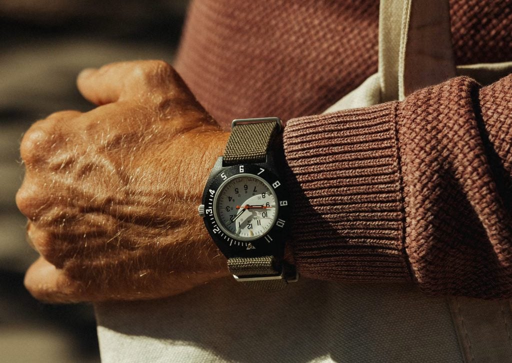 Huckberry x Marathon CeraShell Arctic Navigator Watch On Wrist